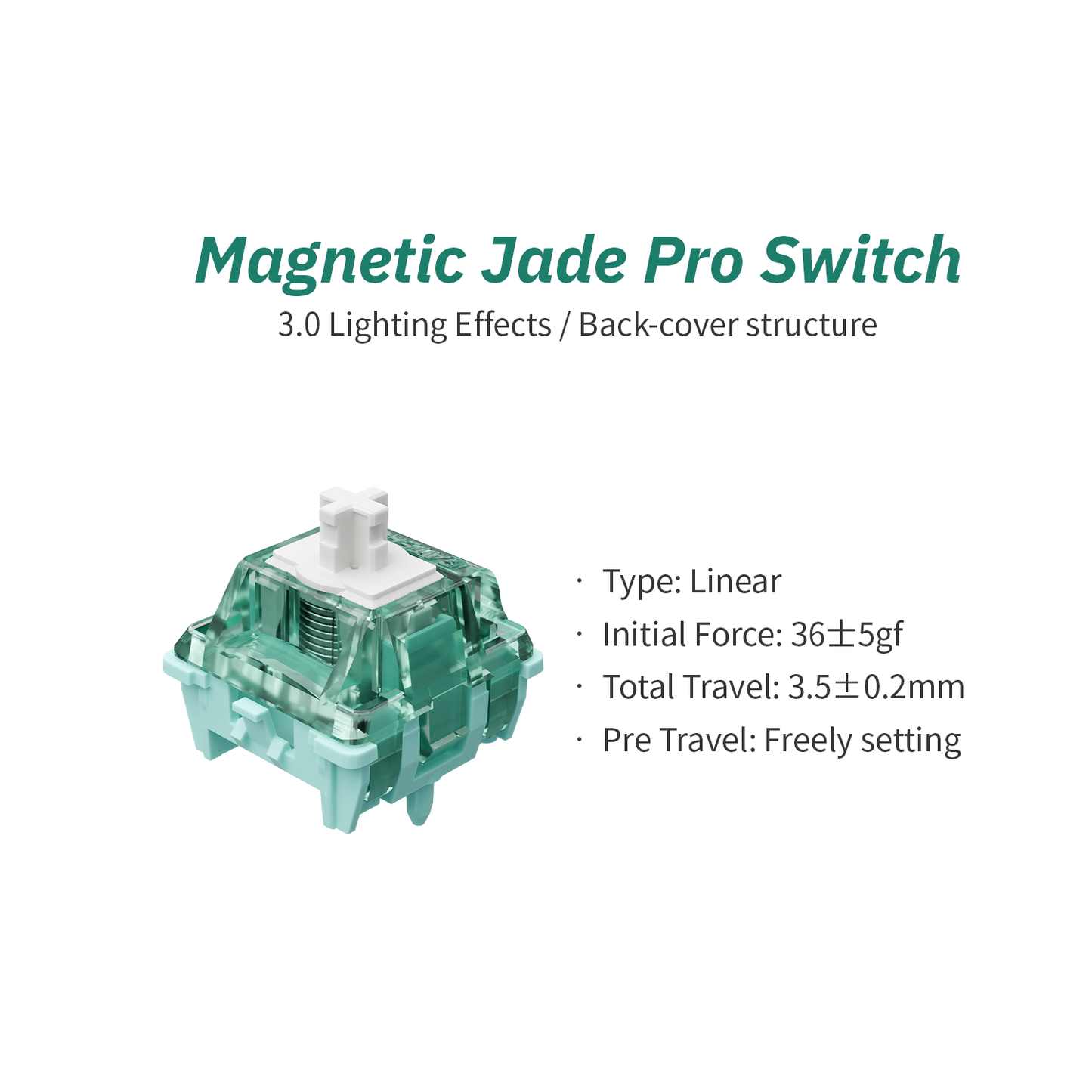 GATERON Magnetic Jade Pro Keyboard Switch Set
