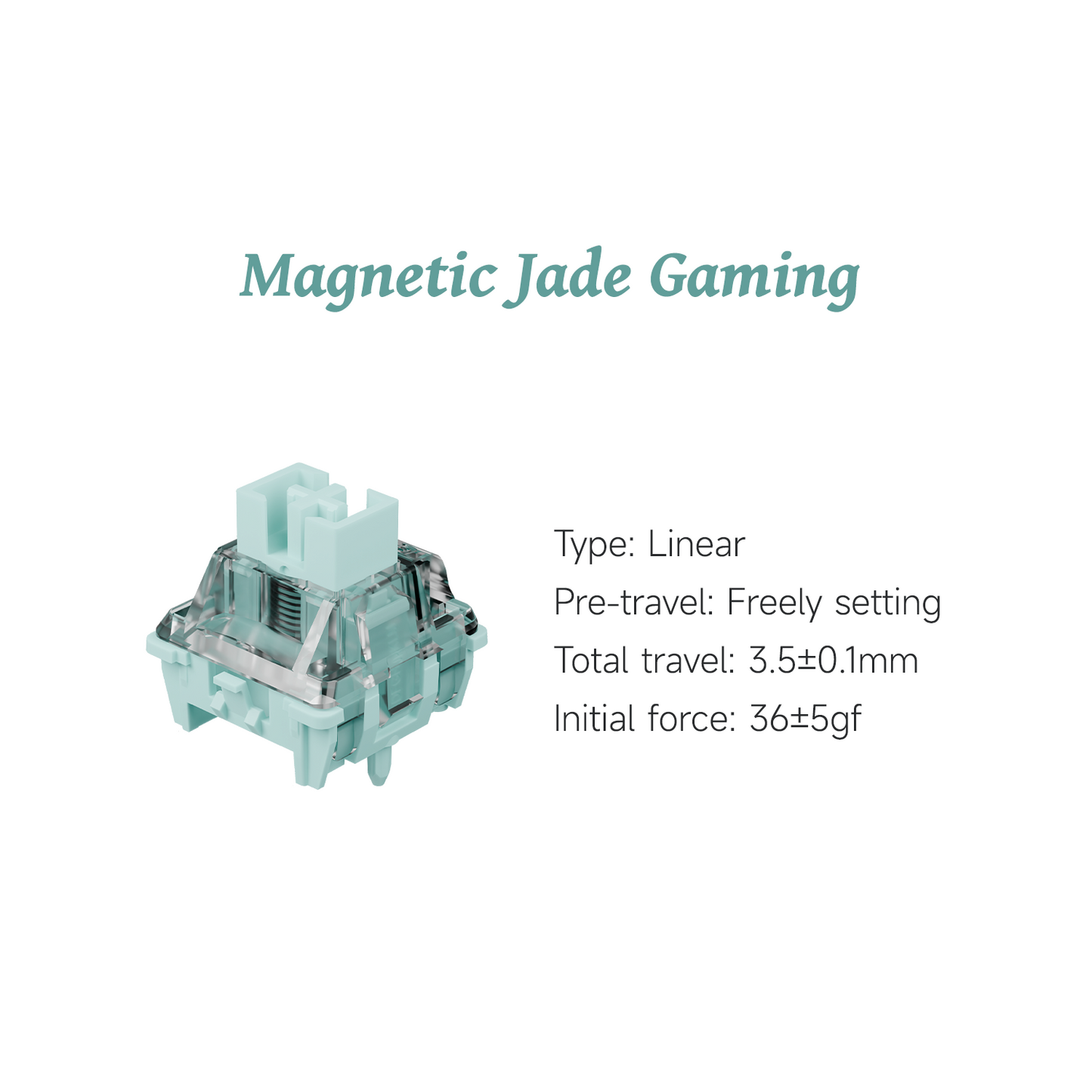 GATERON Magnetic Jade Gaming Switch Set
