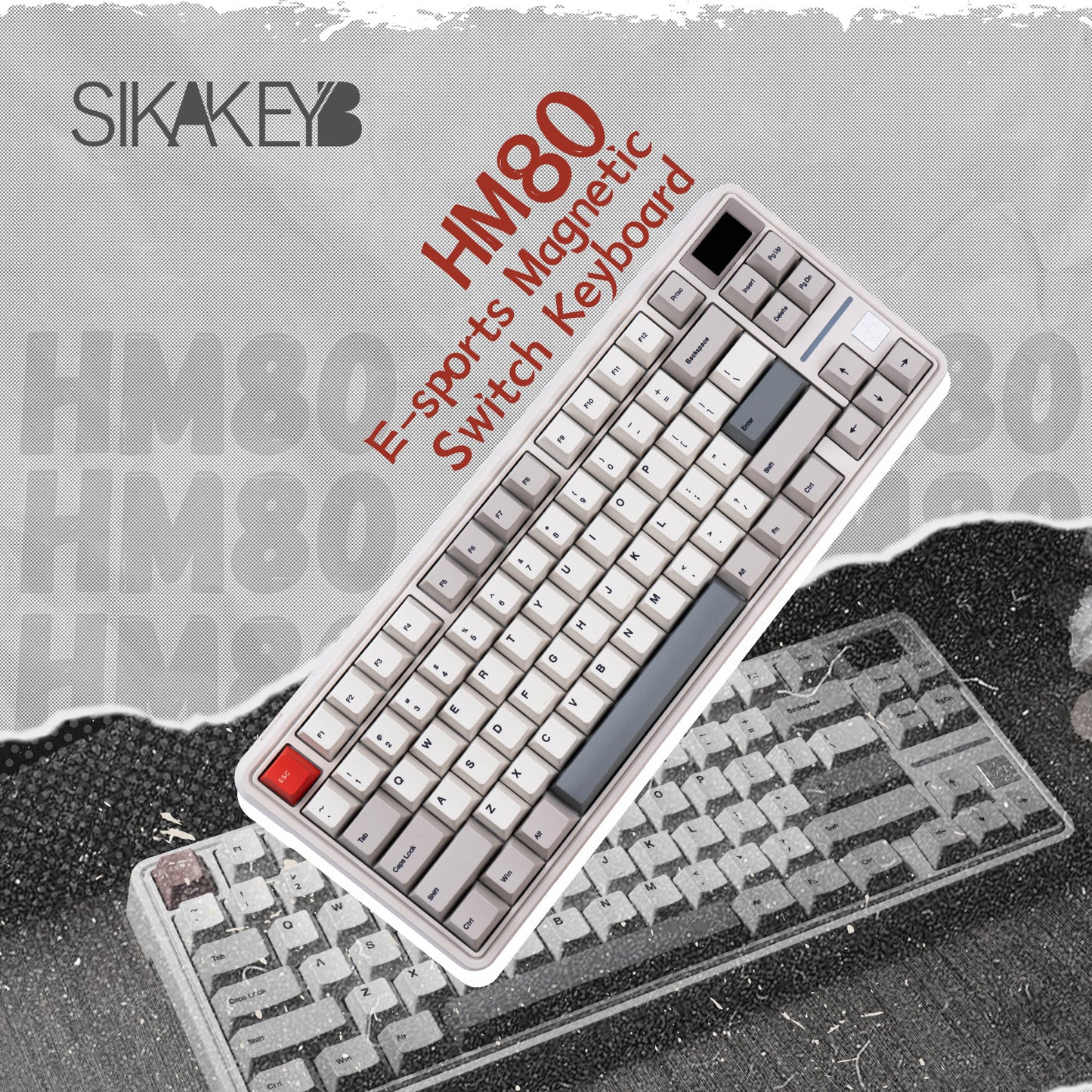 Sikakeyb Castle HM80 HE 커스텀 자석 키보드