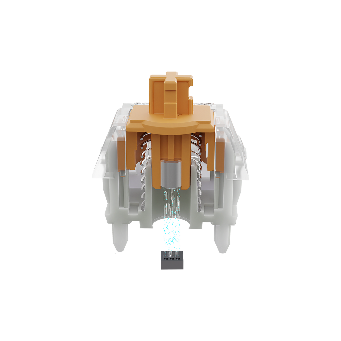 GATERON KS-20 Dual-rail Magnetic Orange HE Switch Set