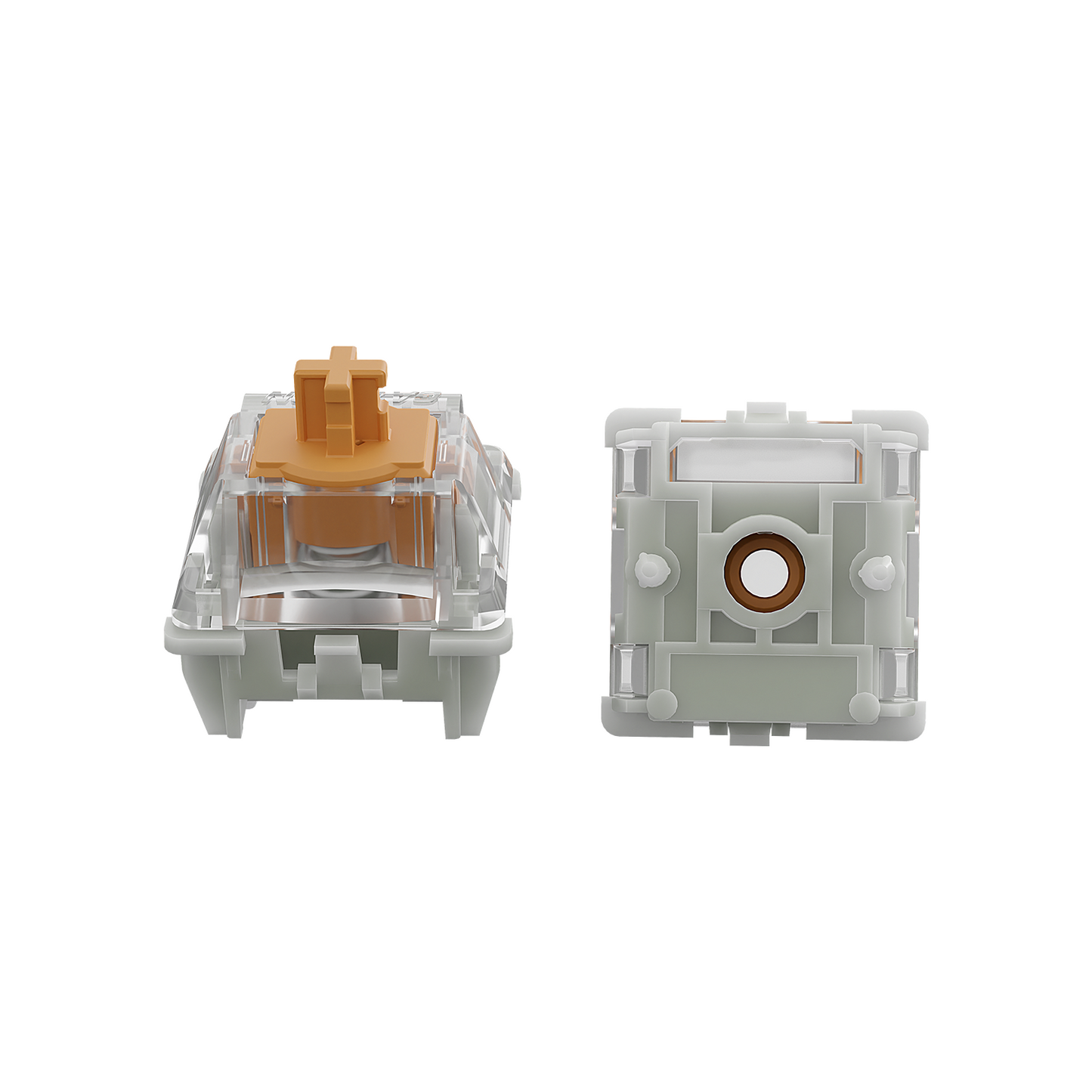 GATERON KS-20 Dual-rail Magnetic Orange HE Switch Set