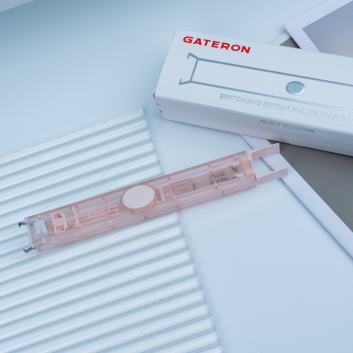 GATERON Sakura Twins Pink Tool 2-in-1 Keycap and Switch Puller