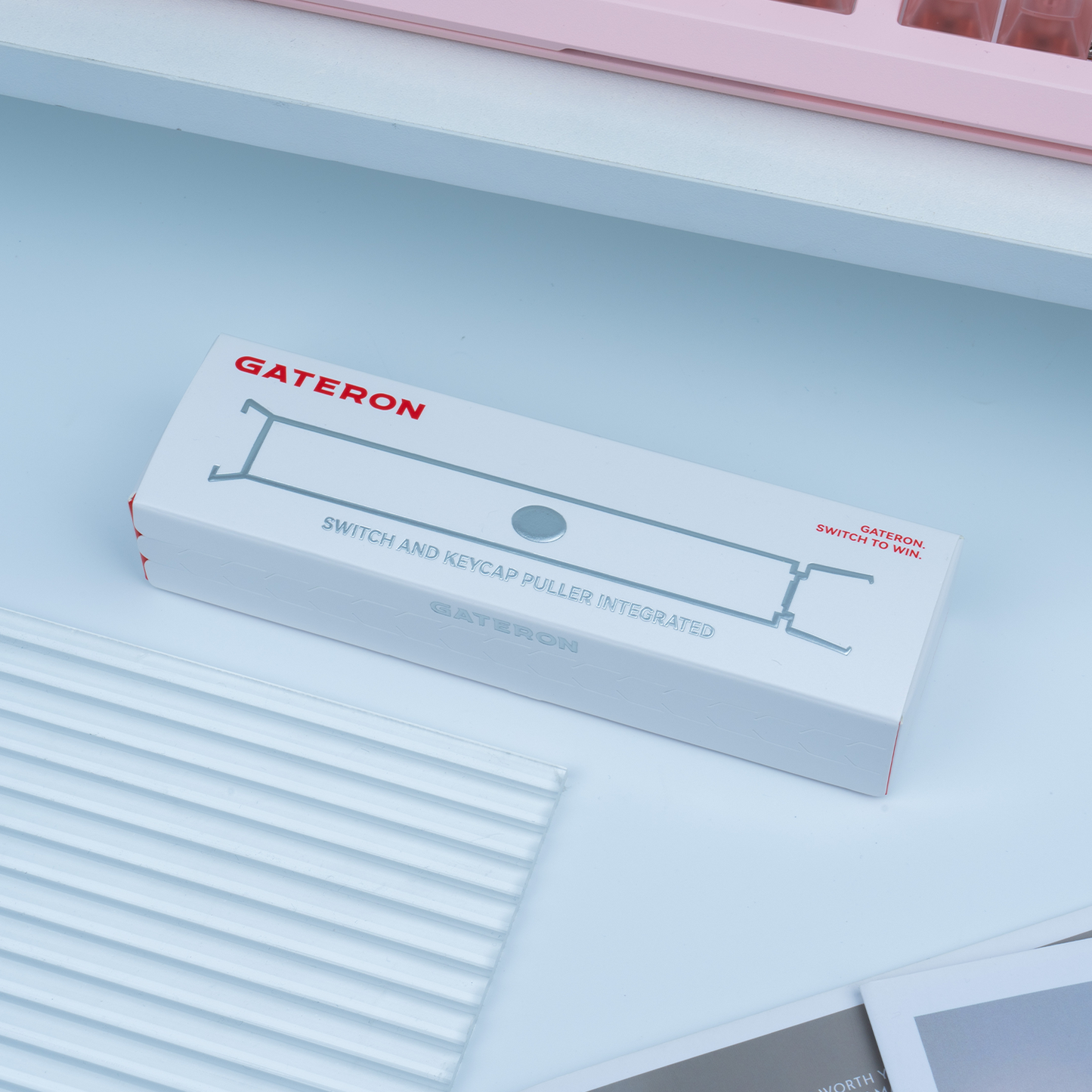 GATERON Sakura Twins Pink Tool 2-in-1 Keycap and Switch Puller