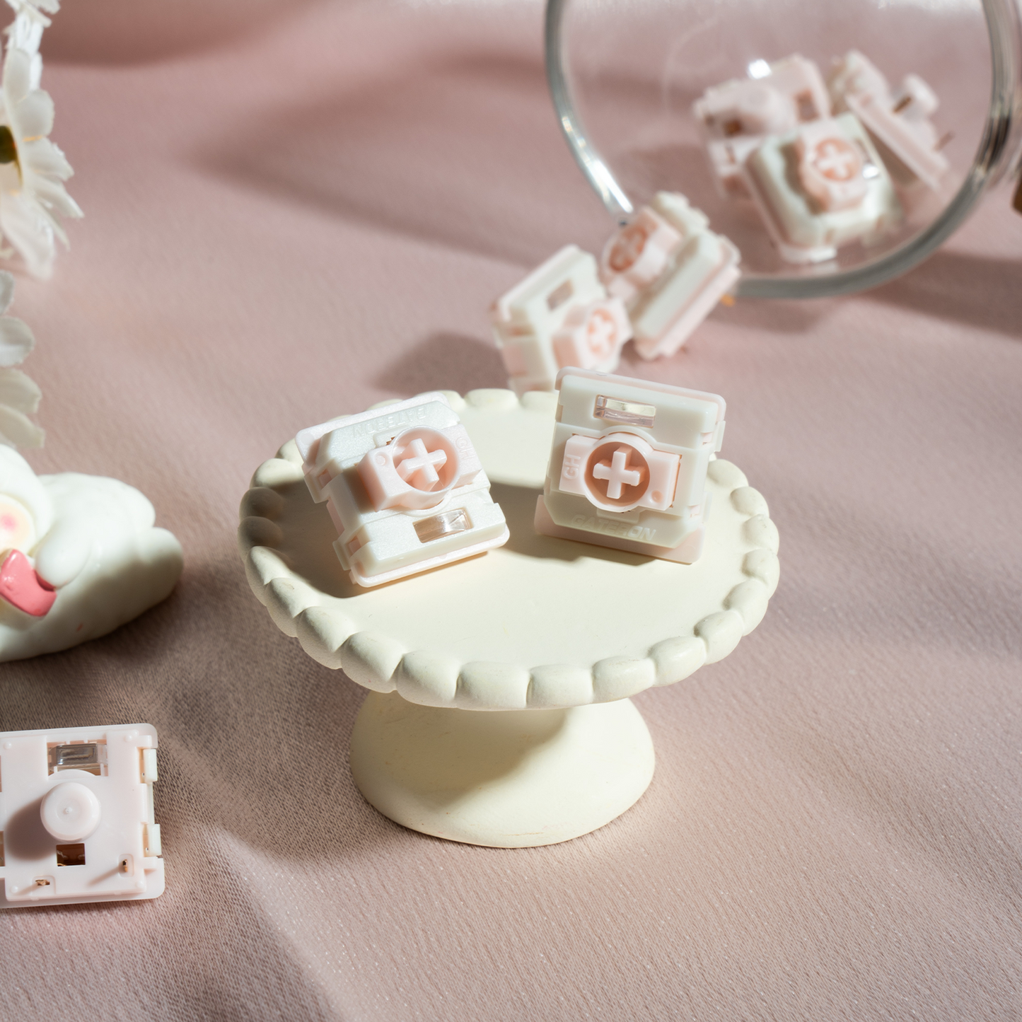 GATERON KS-33 Low Profile 2.0 Strawberry Chocolate Linear Switch Set