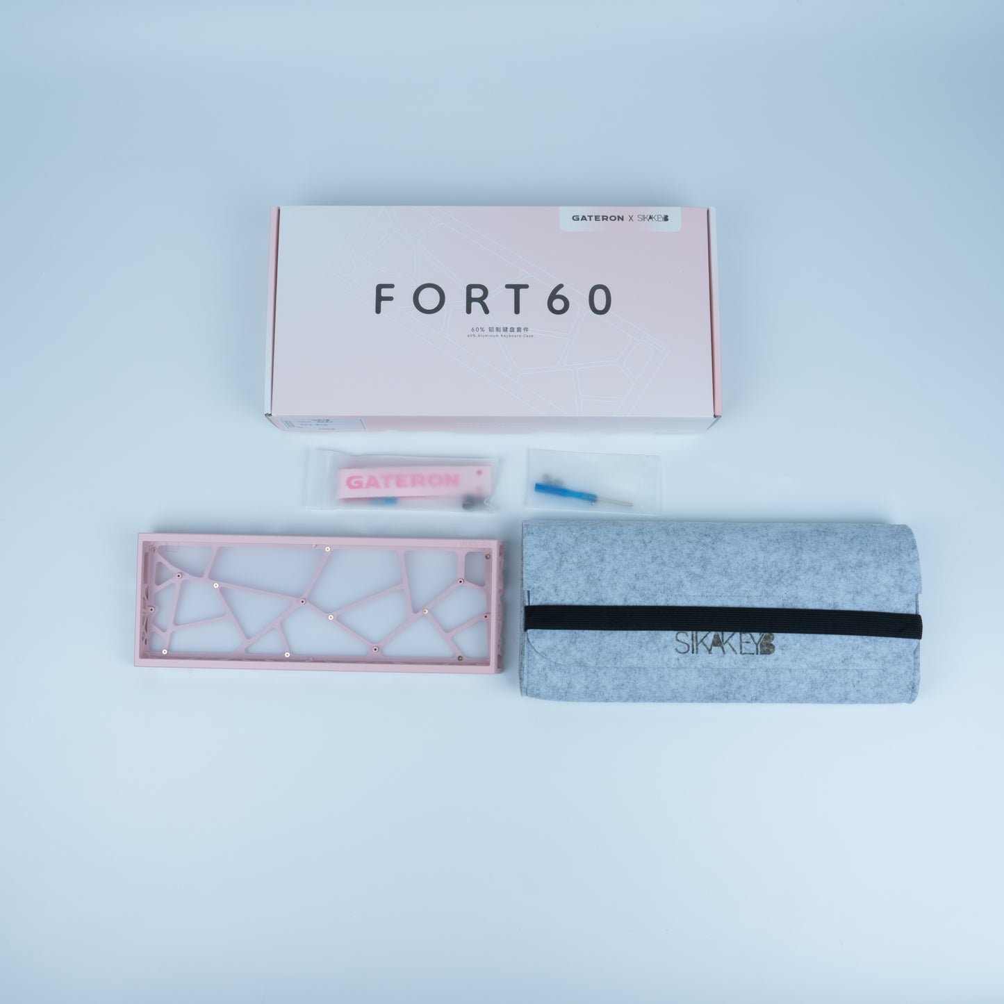GATERON Sakura Limited Edition Aluminum Keyboard Case