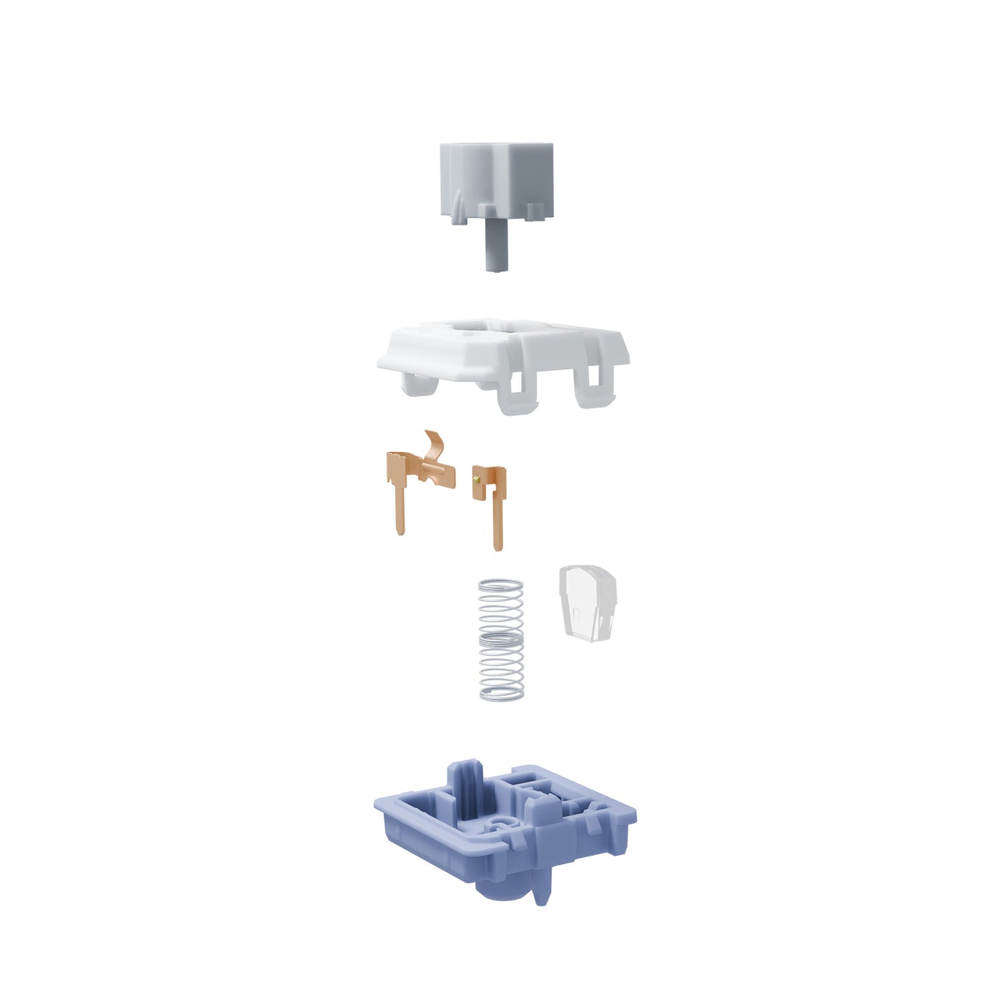 GATERON Low Profile Grey Heron Switch Set