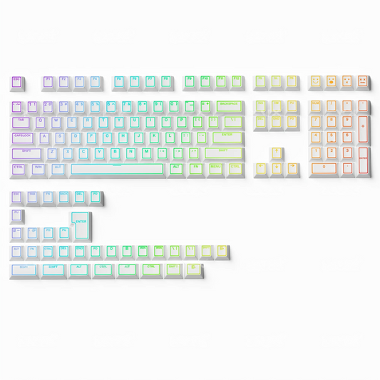 Sikakeyb PRISM Shine-Through Double Shot Profile PBT Keycap Set 142-key