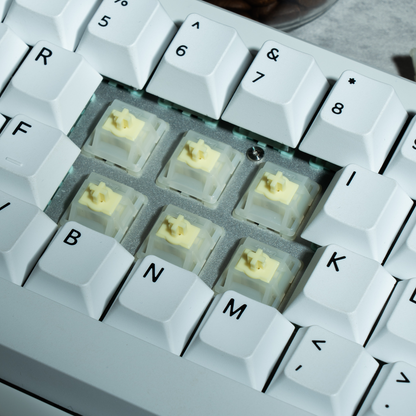 UKEEBS X GATERON Milky yellow magnetic HE switch Set
