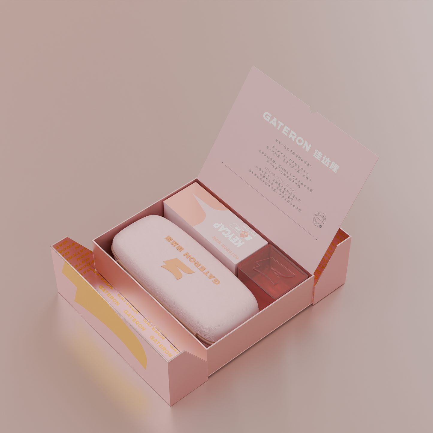 GATERON x MORKBLADE MK60 Pink Limited Edition Collaboration Set