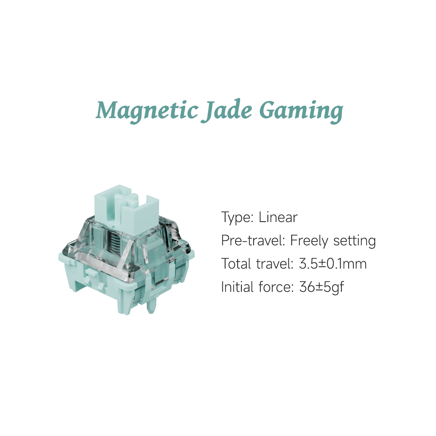 Gateron Magnetic Jade Gaming Switch Set