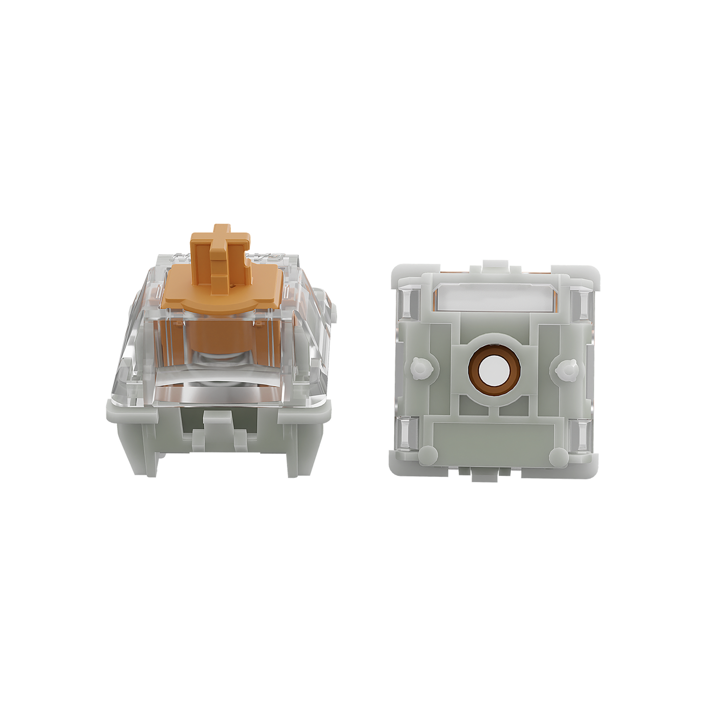 GATERON KS-20 Dual-rail Magnetic Orange Switch Set