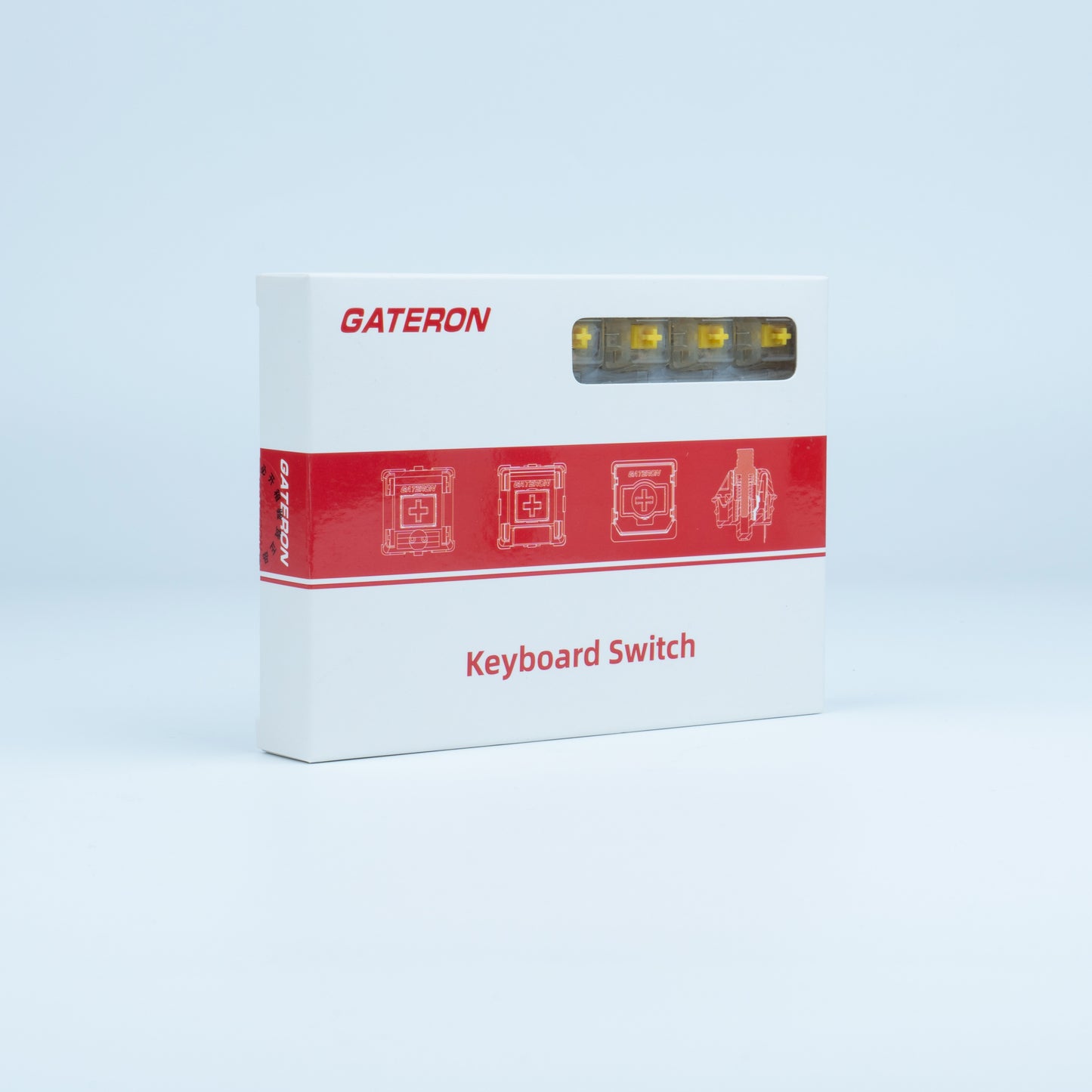 GATERON KS-3X1 Milky Yellow Red Pro Switch Set