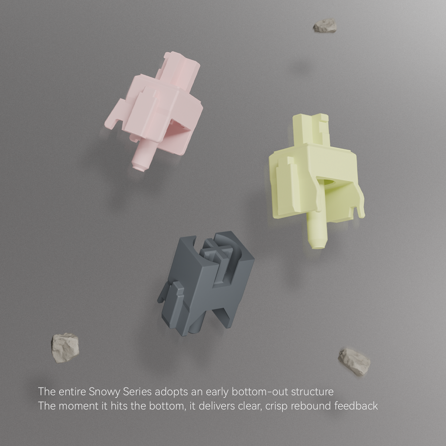 UKEEBS X GATERON Snowy Series switch Set