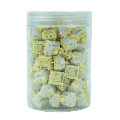 UKEEBS X GATERON Snowy yellow magnetic HE switch Set