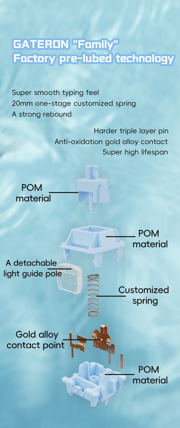 GATERON Sea Salt Smoothie Switch Set