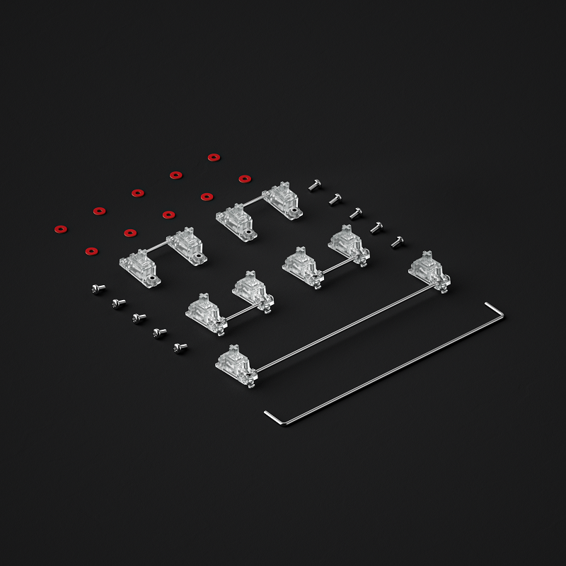 GATERON PC Screw In Crystal Stabilizer Set