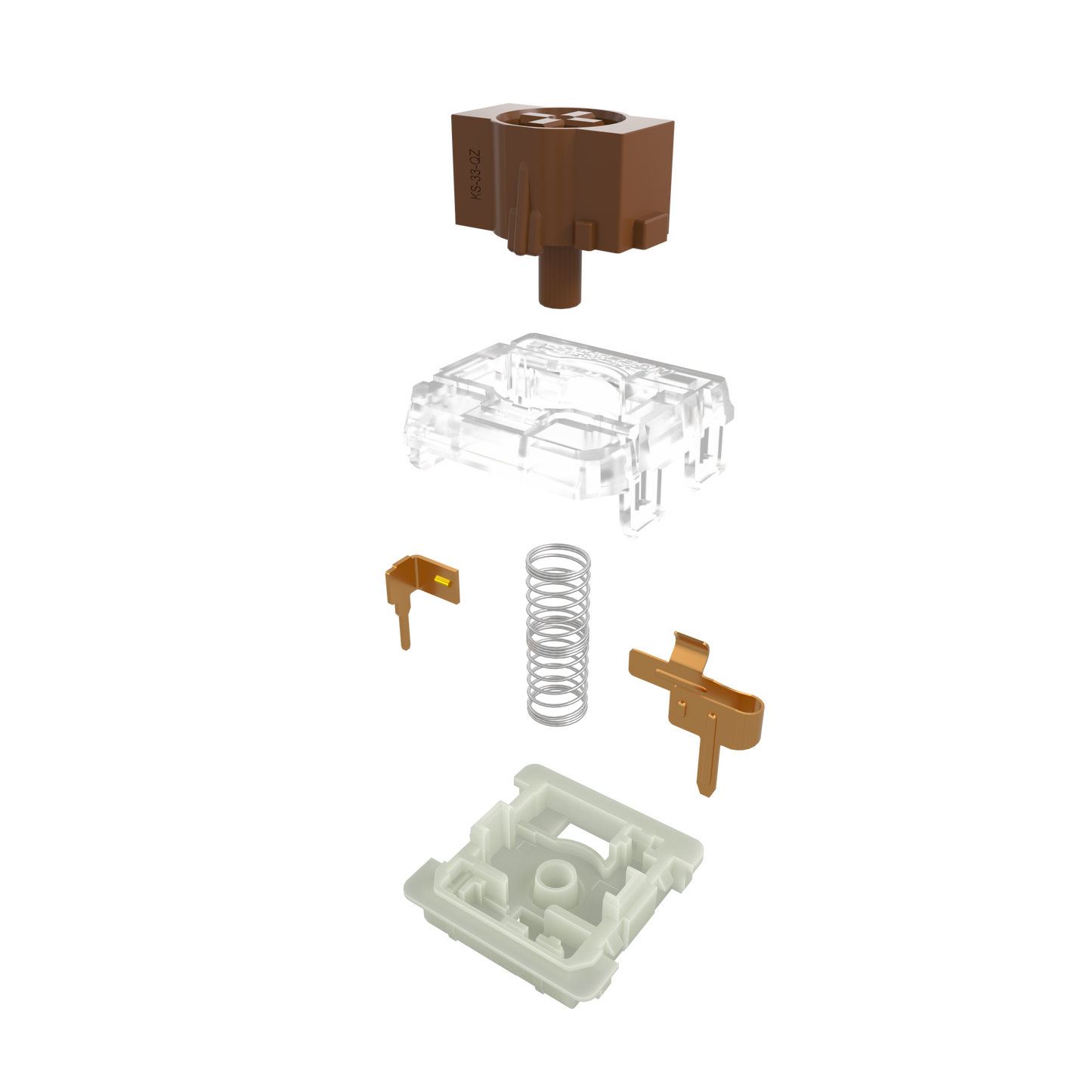 GATERON KS-33 Low Profile 2.0 Mechanical Switch Set（White Bottom Housing）