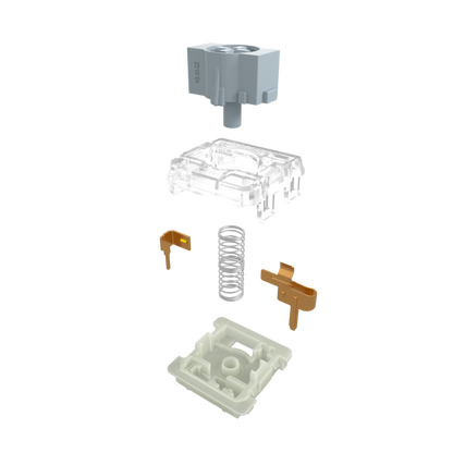 GATERON KS-33 Low Profile 2.0 Mechanical Switch Set（White Bottom Housing）
