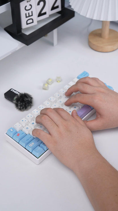 UKEEBS X GATERON Snowy yellow magnetic HE switch Set